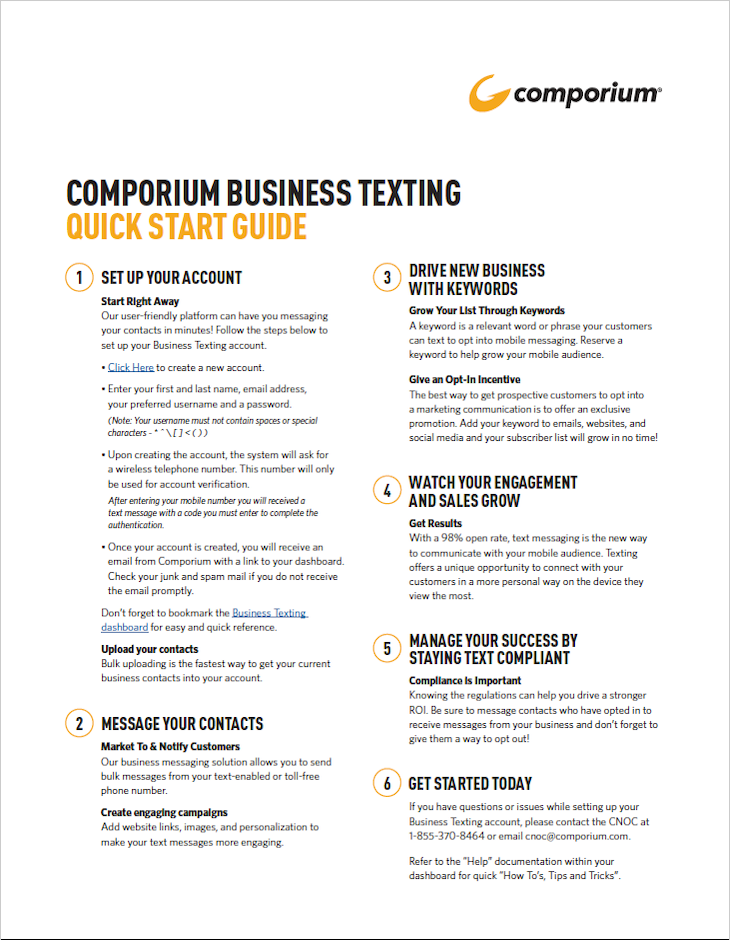 Comporium Business Texting