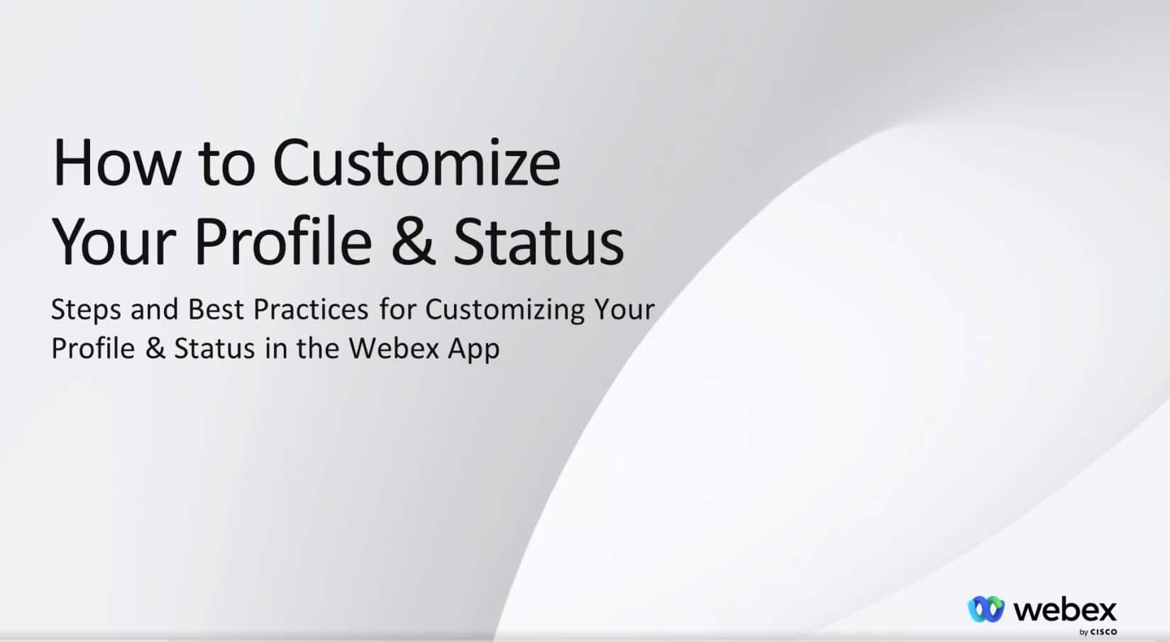 Customize Your Profile & Status