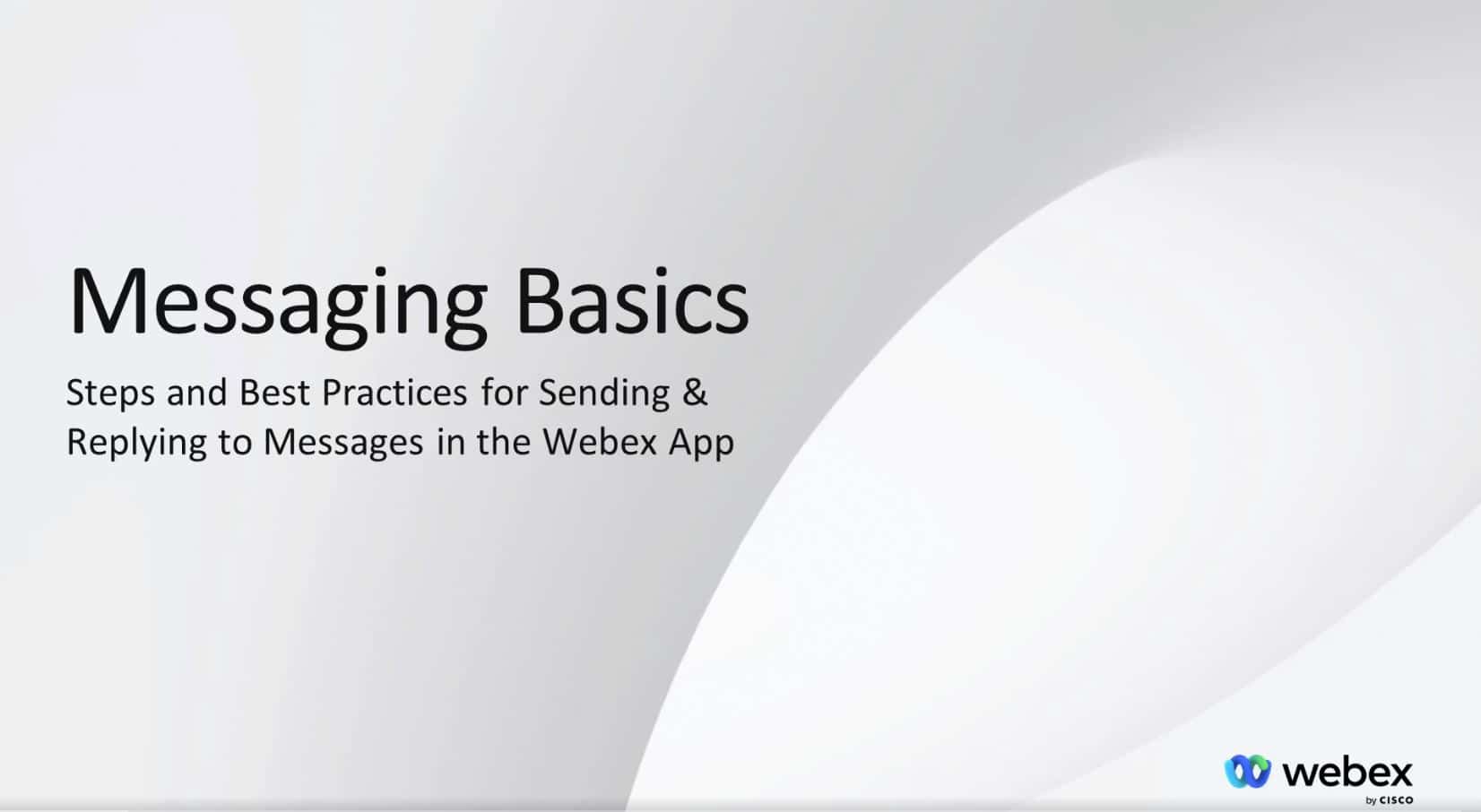 Messaging Basics in the App