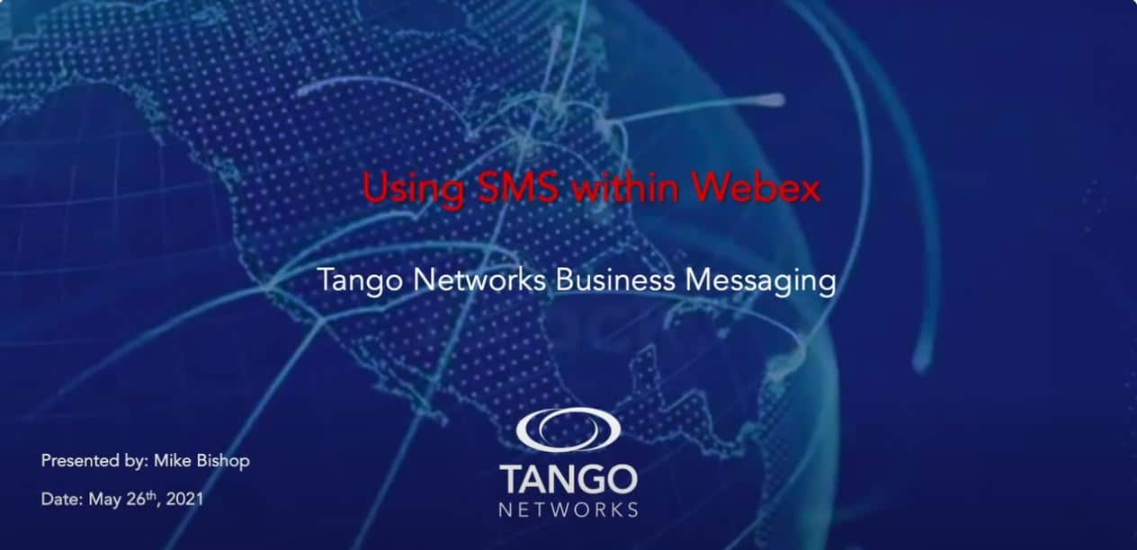 Using SMS within the Webex App