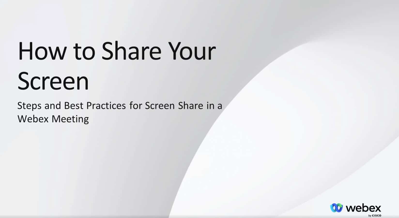 How to Share Your Screen